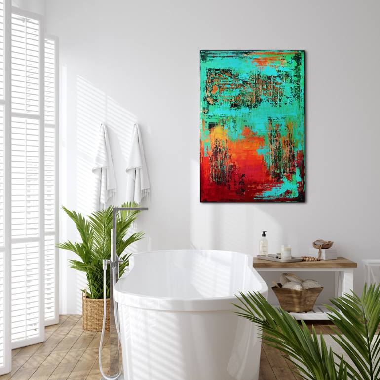 Original Abstract Painting by Inez Froehlich