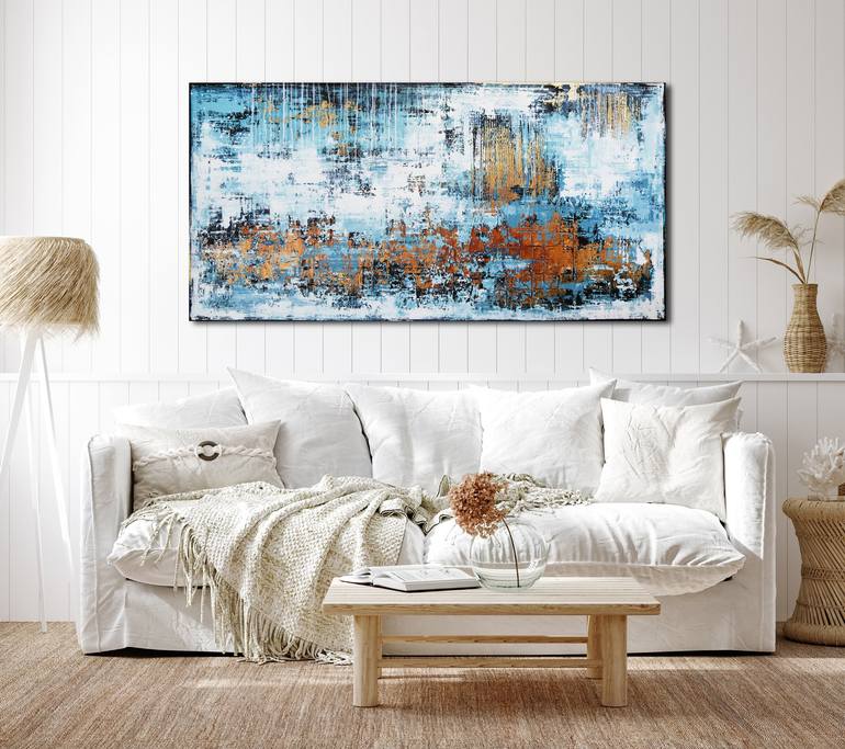 Original Abstract Expressionism Abstract Painting by Inez Froehlich