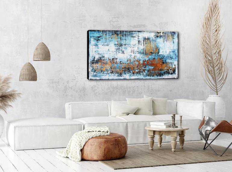 Original Abstract Expressionism Abstract Painting by Inez Froehlich