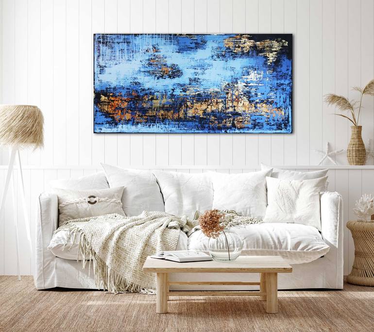 Original Abstract Expressionism Abstract Painting by Inez Froehlich