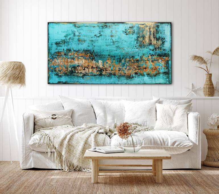 Original Abstract Expressionism Abstract Painting by Inez Froehlich