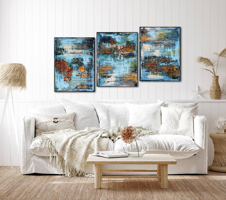 Original Abstract Painting by Inez Froehlich