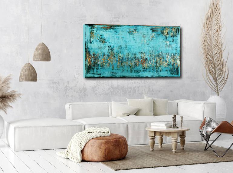 Original Abstract Expressionism Abstract Painting by Inez Froehlich