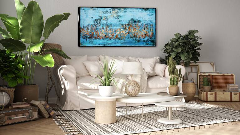 Original Abstract Expressionism Abstract Painting by Inez Froehlich