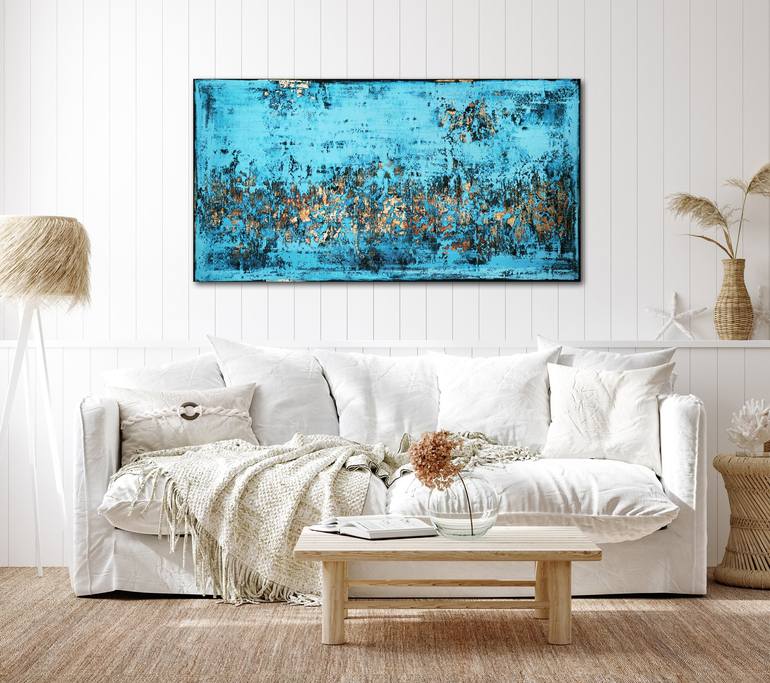 Original Abstract Expressionism Abstract Painting by Inez Froehlich