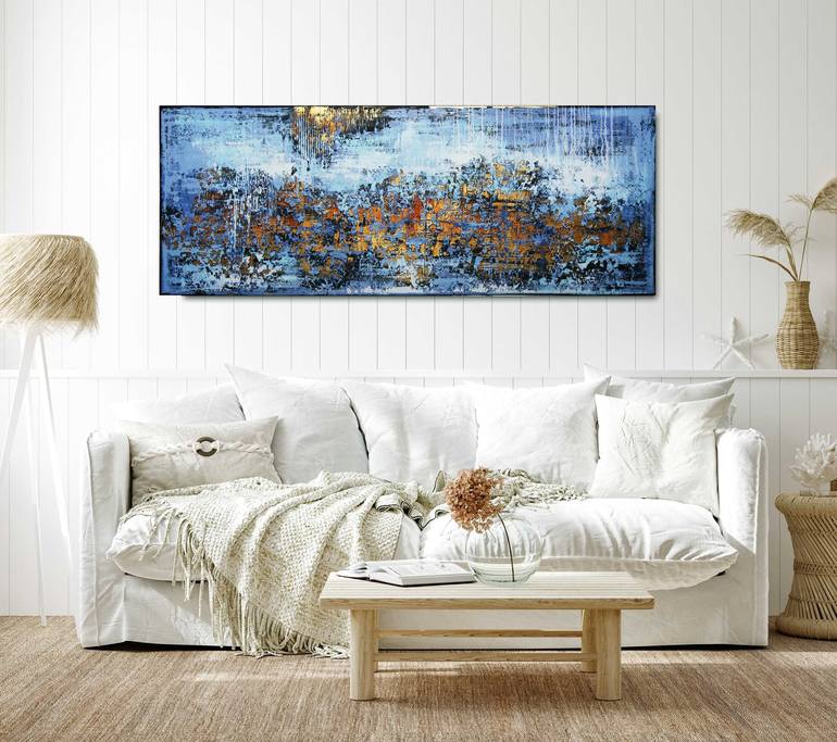 Original Abstract Expressionism Abstract Painting by Inez Froehlich