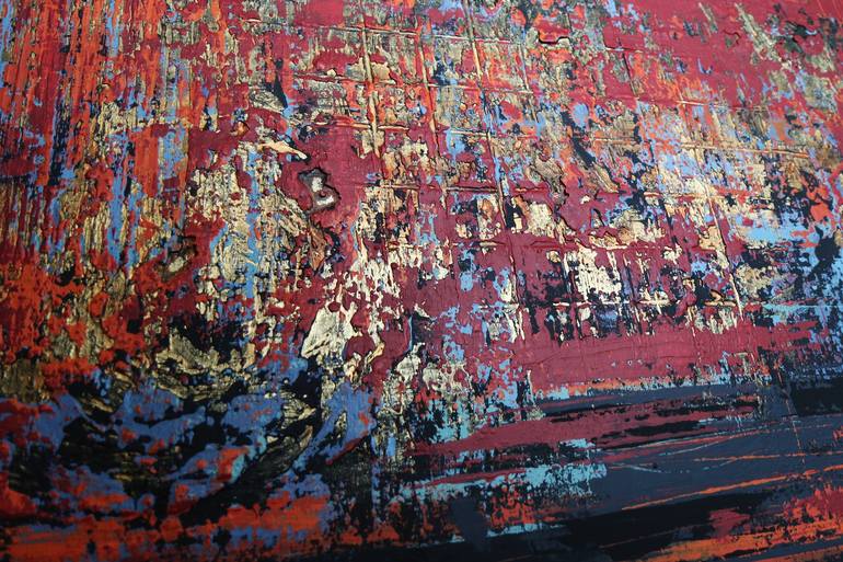 Original Abstract Expressionism Abstract Painting by Inez Froehlich