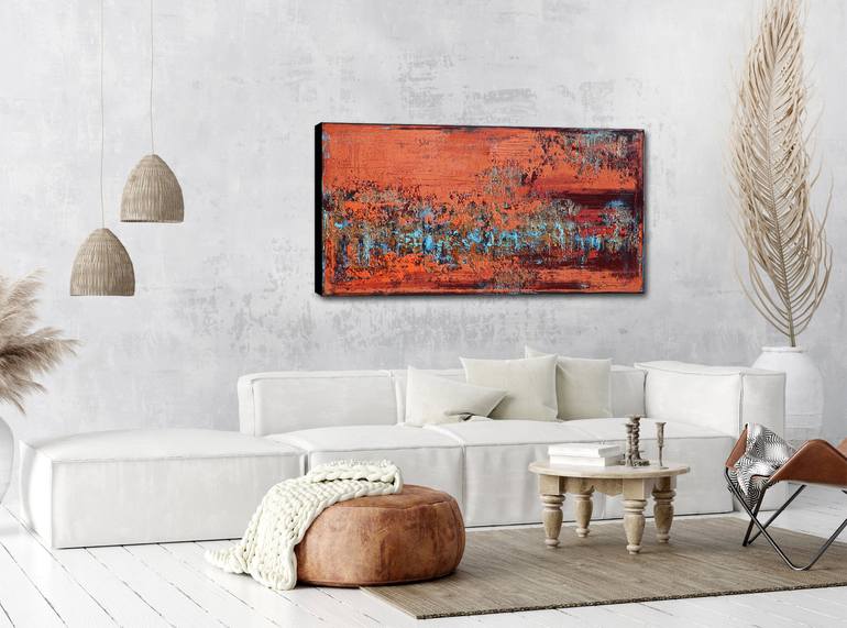 Original Abstract Expressionism Abstract Painting by Inez Froehlich