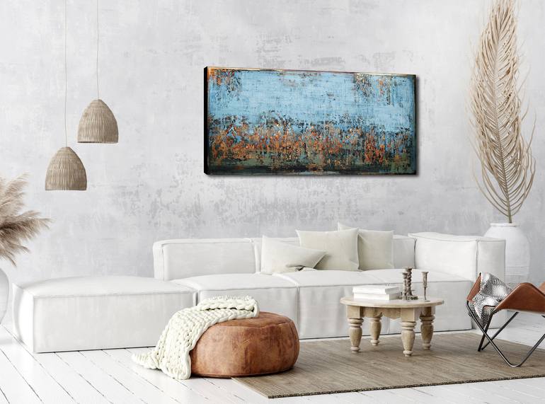 Original Abstract Expressionism Abstract Painting by Inez Froehlich