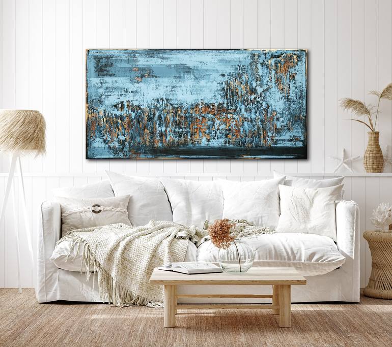 Original Abstract Expressionism Abstract Painting by Inez Froehlich