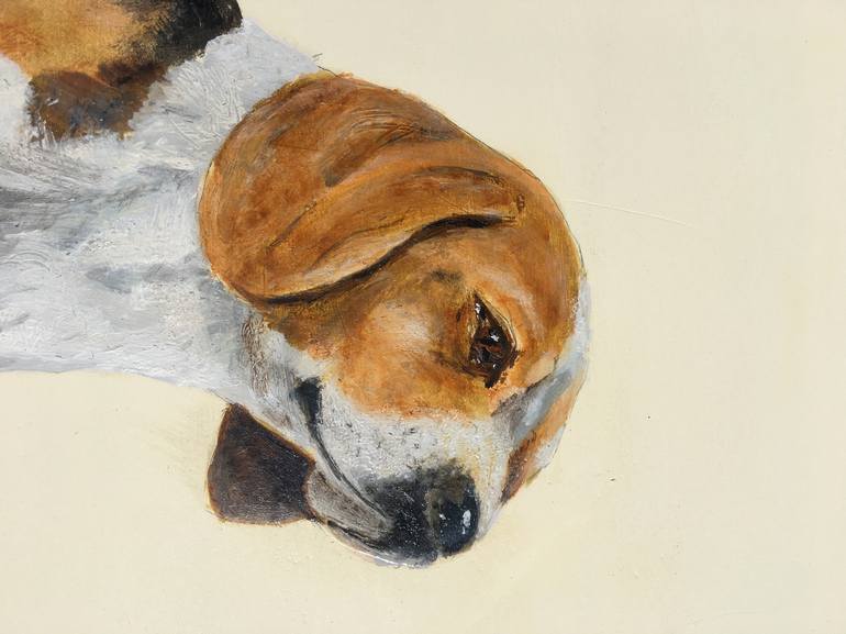 Original Dogs Painting by Laurence Wheeler