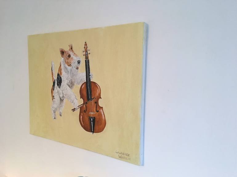 Original Dogs Painting by Laurence Wheeler