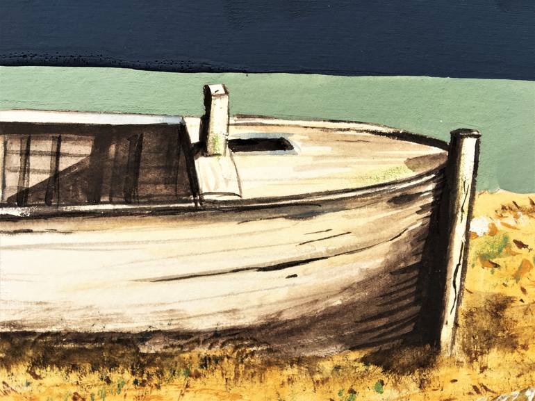 Original Realism Boat Painting by Laurence Wheeler