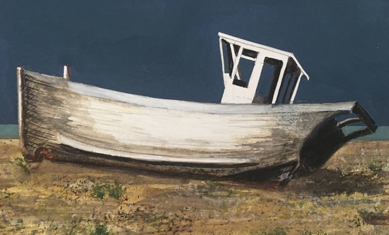 Original Realism Boat Painting by Laurence Wheeler