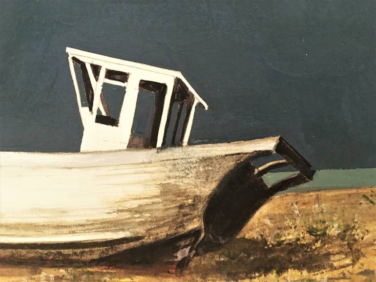 Original Realism Boat Painting by Laurence Wheeler