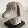 A mixed media sculpture with a limestone finish of a head study of a spaniel mounted on a chamfered edged bakerlite base.

I'm a lifelong dog  lover and never need an excuse to paint or sculpt them as they always inspire me with their individual characteristics.