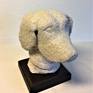 A mixed media sculpture with a limestone finish of a head study of a spaniel mounted on a chamfered edged bakerlite base.

I'm a lifelong dog  lover and never need an excuse to paint or sculpt them as they always inspire me with their individual characteristics.