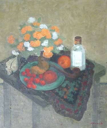 Print of Expressionism Still Life Paintings by Movila Minu