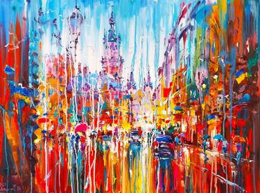 Original Impressionism Abstract Paintings by Ostapchuk Andrej