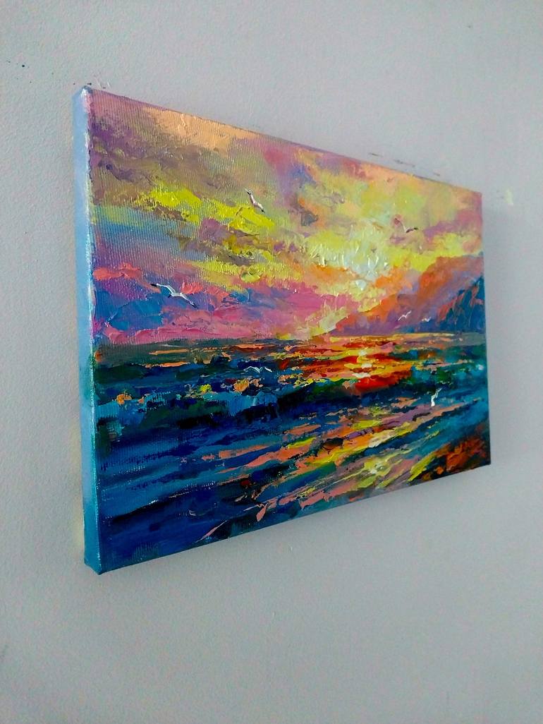 Original Impressionism Seascape Painting by Ostapchuk Andrej