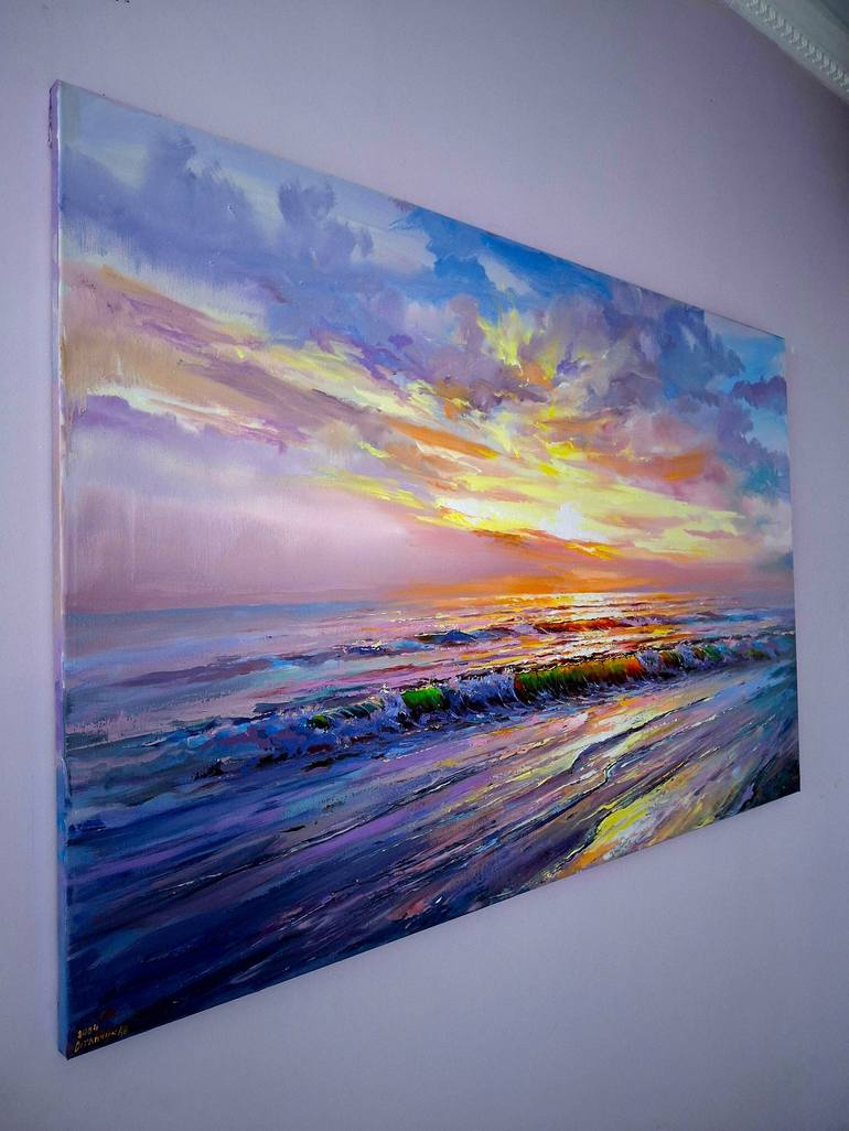 Original Impressionism Seascape Painting by Ostapchuk Andrej