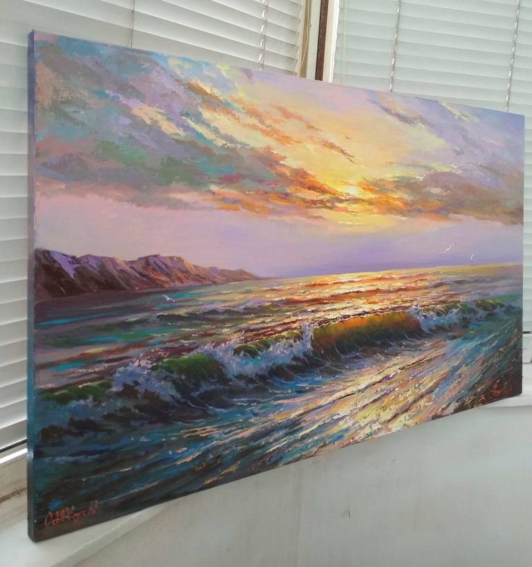 Original Fine Art Seascape Painting by Ostapchuk Andrej