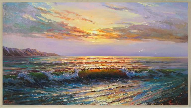 Original Fine Art Seascape Painting by Ostapchuk Andrej