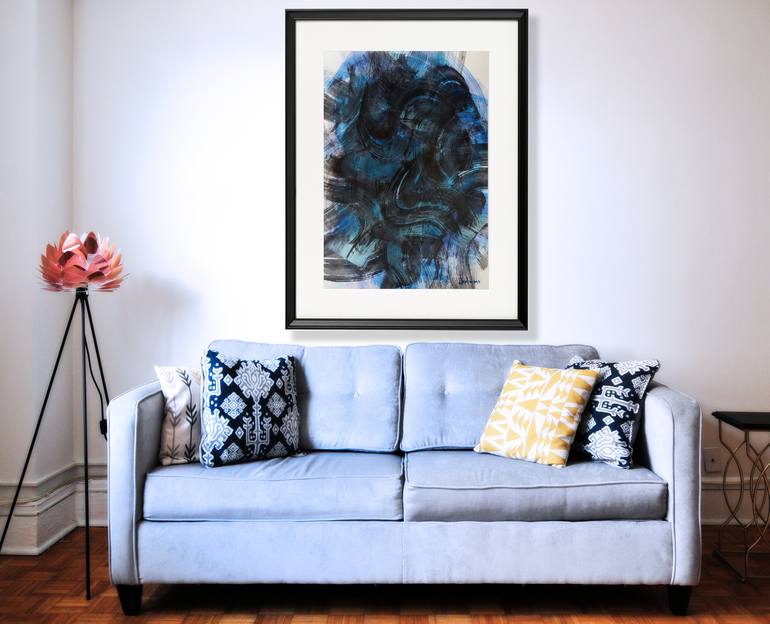 Original Abstract Expressionism Abstract Painting by Elisa Liu