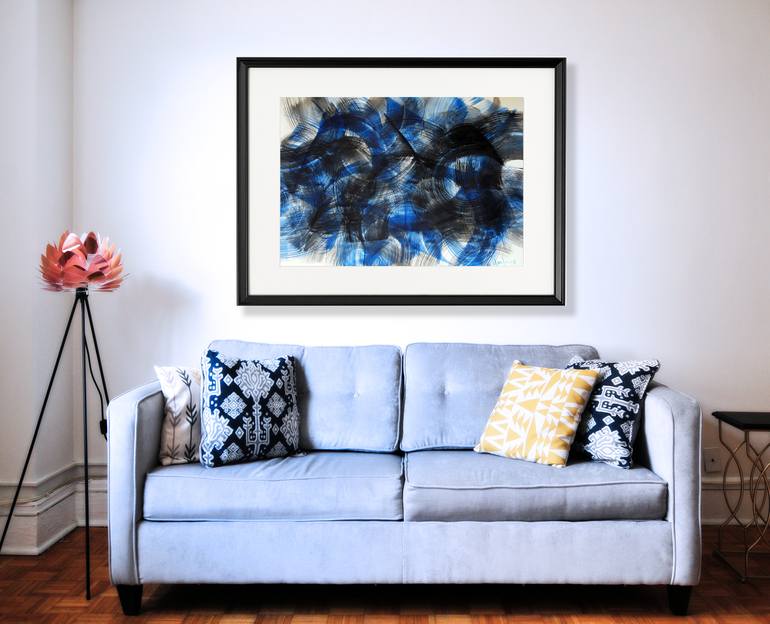 Original Abstract Expressionism Abstract Painting by Elisa Liu