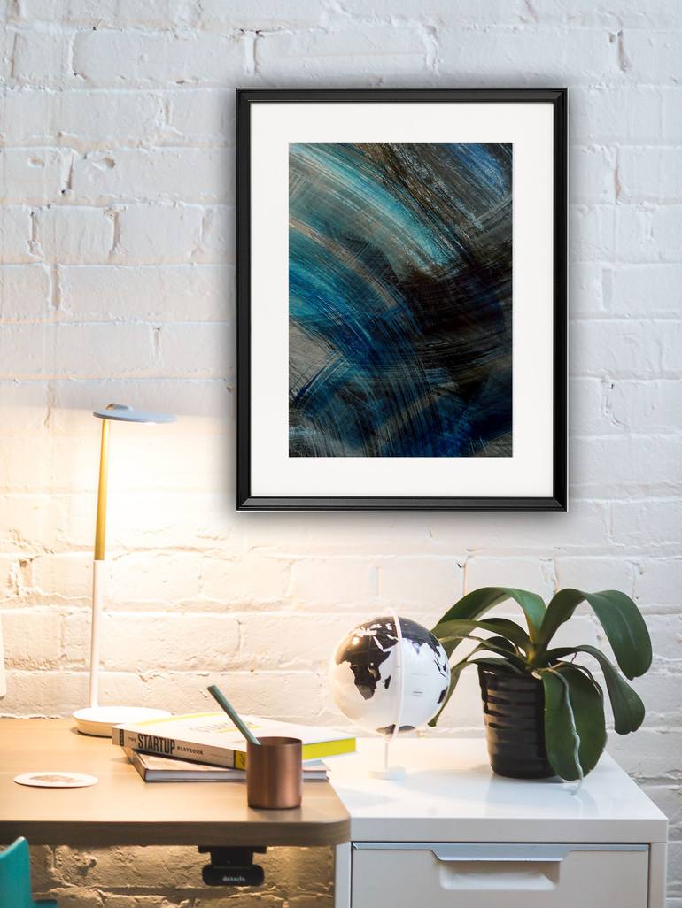 Original Abstract Water Painting by Elisa Liu