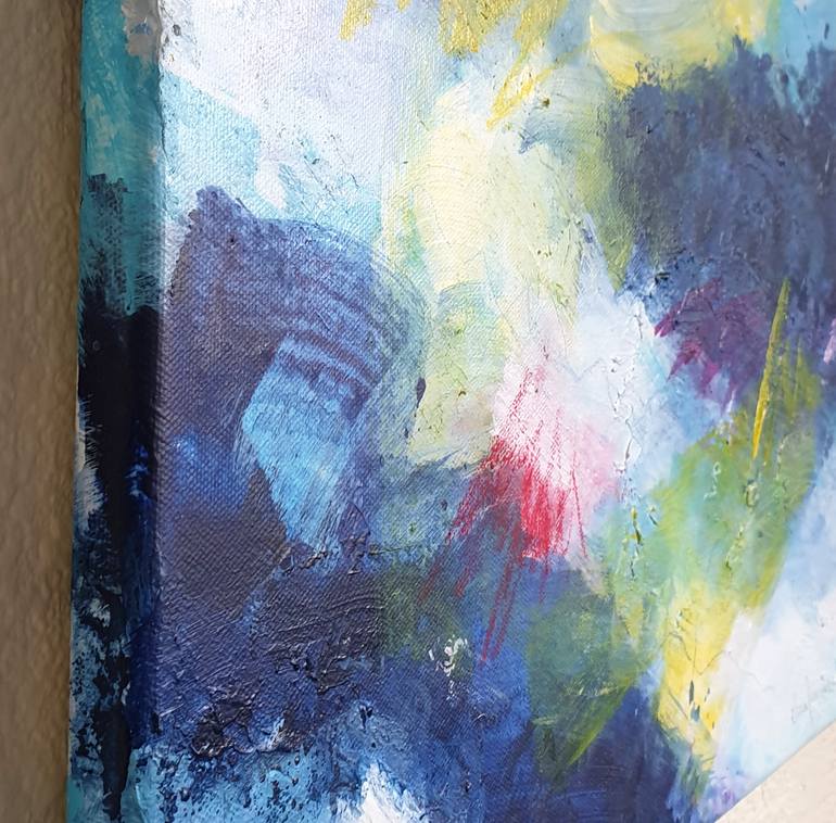 Original Abstract Expressionism Abstract Painting by Elisa Liu