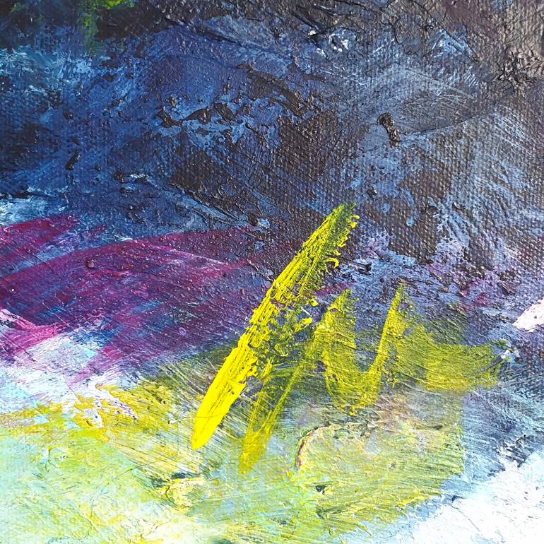 Original Abstract Expressionism Abstract Painting by Elisa Liu