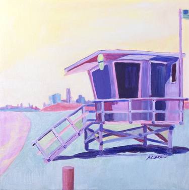 Original Conceptual Beach Paintings by Alison Corteen