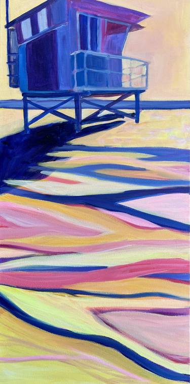 Original Abstract Beach Paintings by Alison Corteen