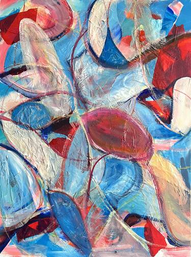 Original Abstract Expressionism Abstract Mixed Media by Alison Corteen