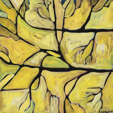 Original Abstract Tree Paintings by Alison Corteen