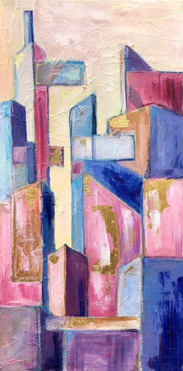 Print of Abstract Cities Paintings by Alison Corteen