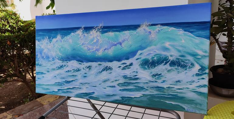 Original Expressionism Seascape Painting by Tetiana Verstak