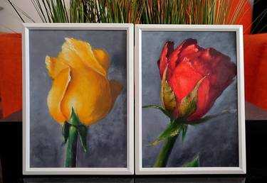 Print of Expressionism Floral Paintings by Tetiana Verstak