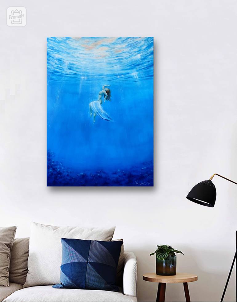Original Expressionism Seascape Painting by Tetiana Verstak