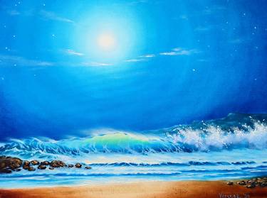 Print of Expressionism Beach Paintings by Tetiana Verstak