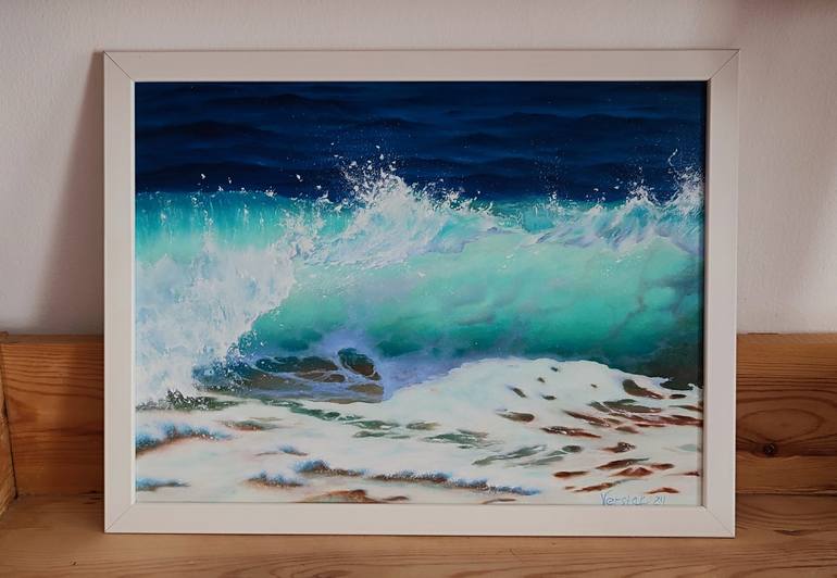 Original Expressionism Seascape Painting by Tetiana Verstak