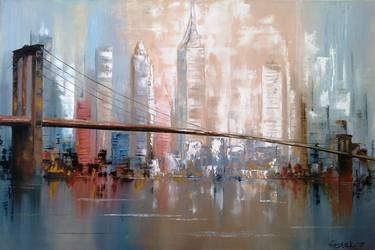 Print of Abstract Cities Paintings by Tetiana Verstak