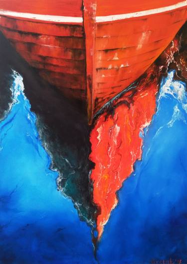 Print of Abstract Expressionism Boat Paintings by Tetiana Verstak