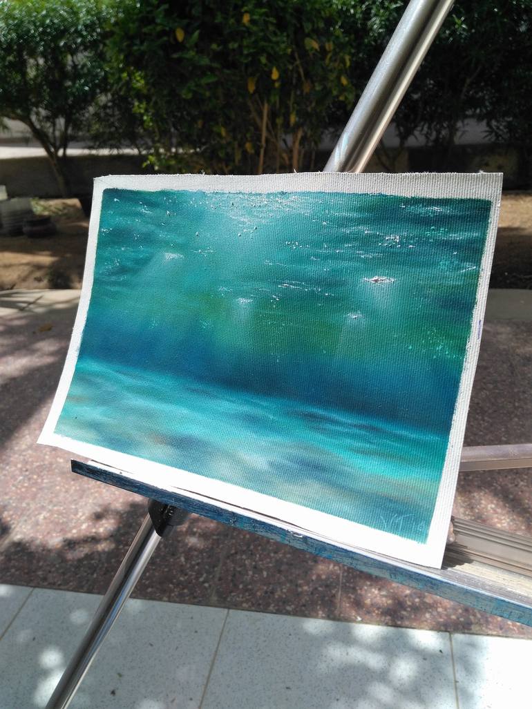 Original Expressionism Seascape Painting by Tetiana Verstak