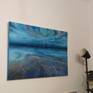 With this piece of art i wanted to let you enjoy with quietness and weightlessness when you're diving.. this painting brings beautiful and style in your home with a fantasy looks