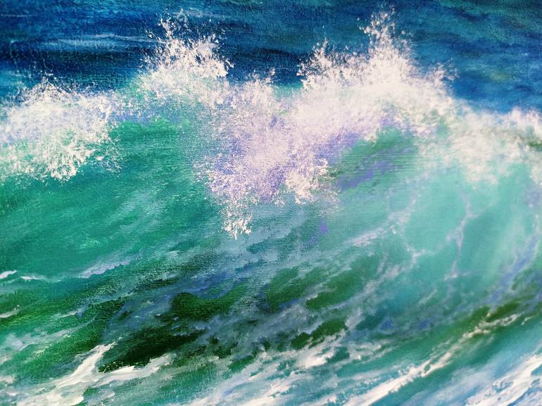Original Expressionism Seascape Painting by Tetiana Verstak