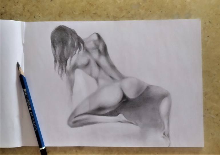 Original Body Drawing by Tetiana Verstak