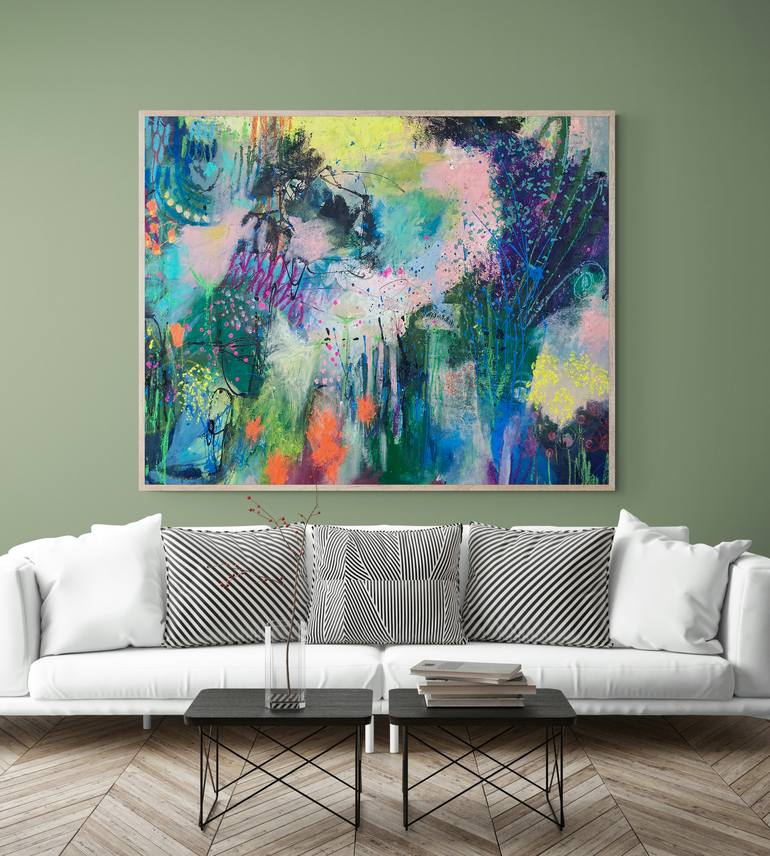 Original Abstract Expressionism Abstract Painting by Toni Nohe