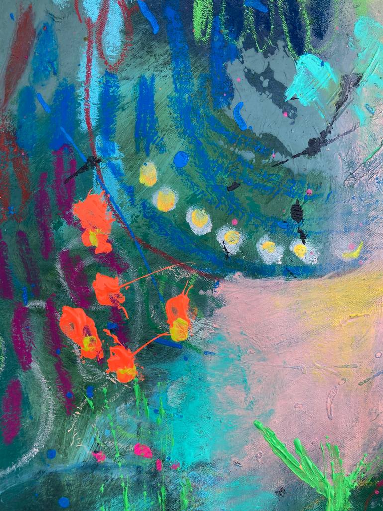 Original Abstract Expressionism Abstract Painting by Toni Nohe